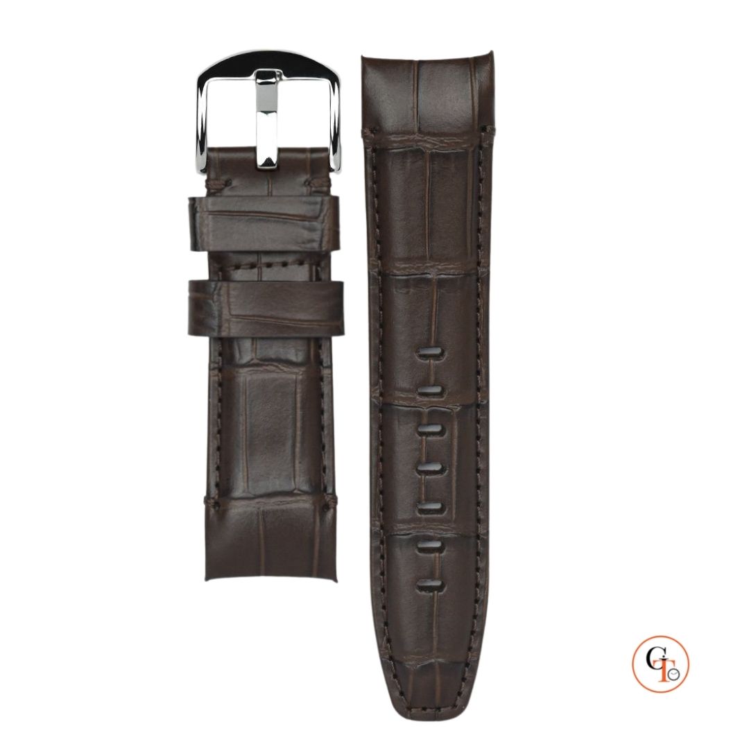 Everest Curved End Leather Strap Series for Panerai Luminor 44mm models ...